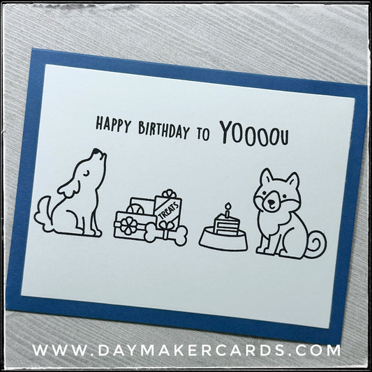 Happy Birthday To Yooou Handmade Card
