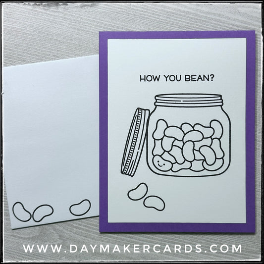How You Bean? Handmade Card