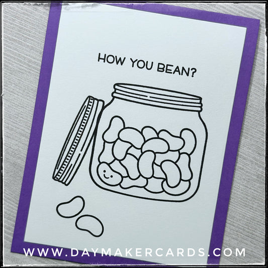 How You Bean? Handmade Card