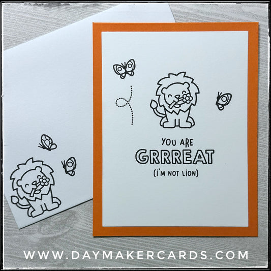 You're GRRREAT Handmade Card