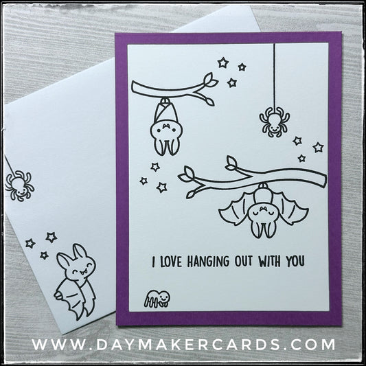 I Love Hanging Out Handmade Card