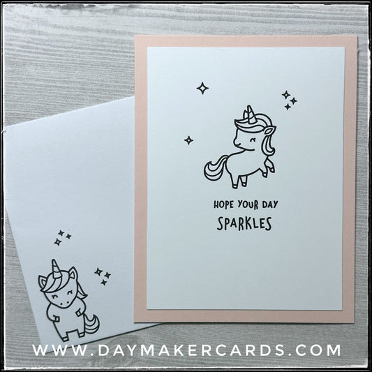 Hope Your Day Sparkles Handmade Card