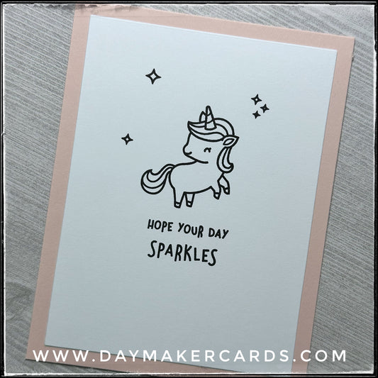 Hope Your Day Sparkles Handmade Card