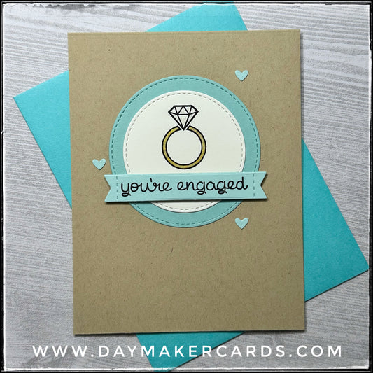 You're Engaged Handmade Card