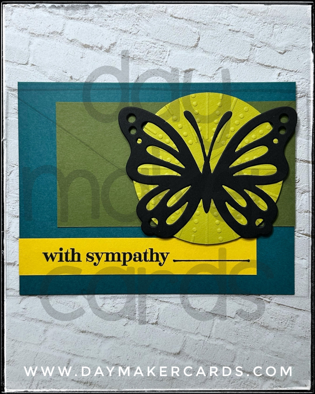 With Sympathy Handmade Card