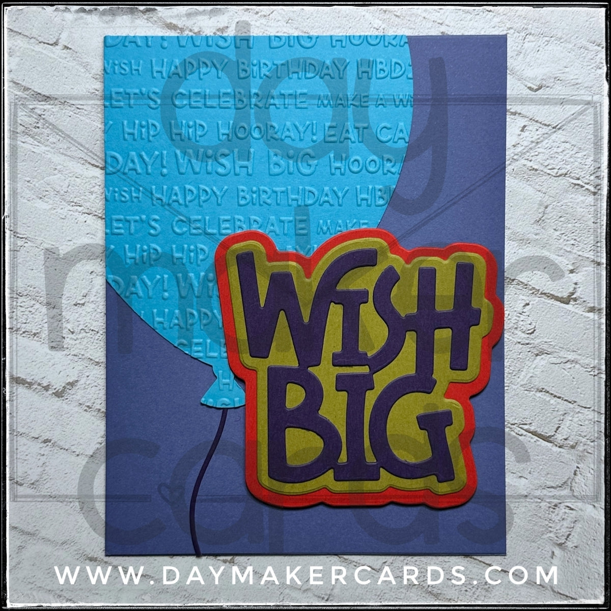 Wish Big Handmade Card