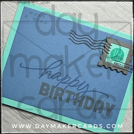 Happy Birthday Envelope-Inspired Handmade Card