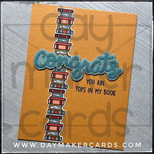 Tops In My Book Handmade Card