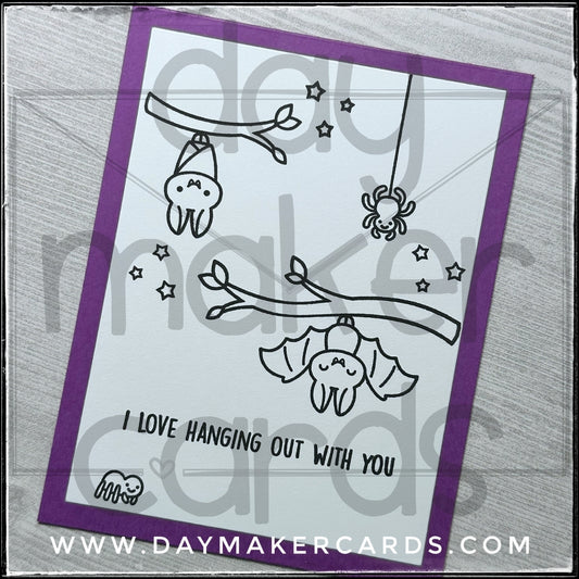 I Love Hanging Out Handmade Card