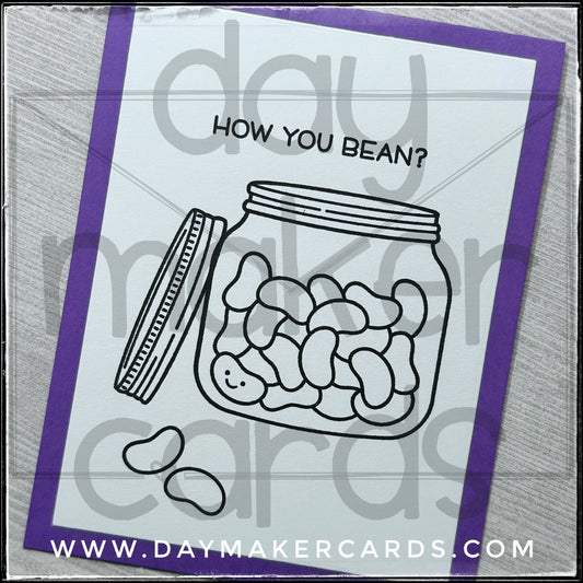 How You Bean? Handmade Card
