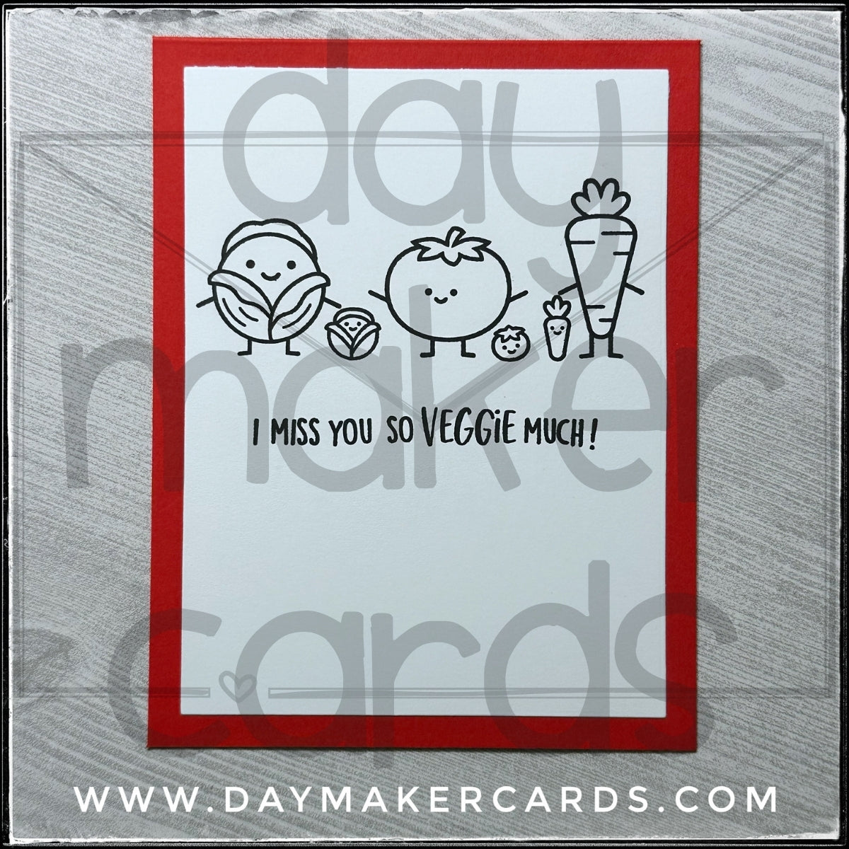 So Veggie Much Handmade Card
