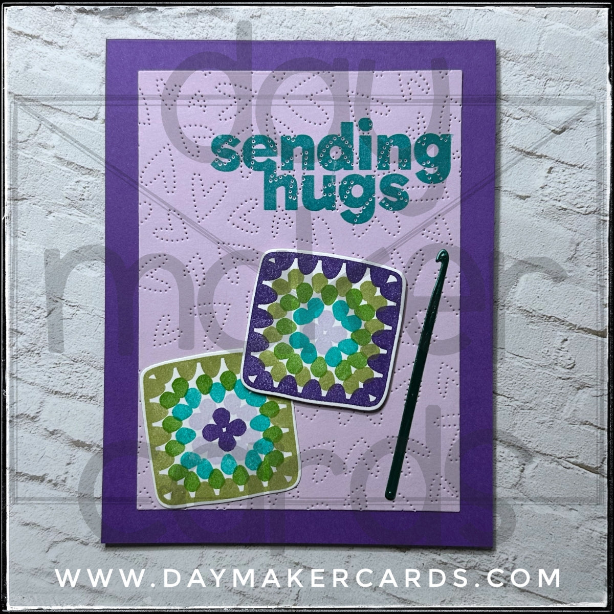 Sending Hugs Handmade Card