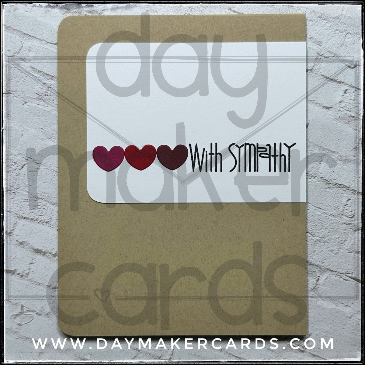 With Sympathy Handmade Card