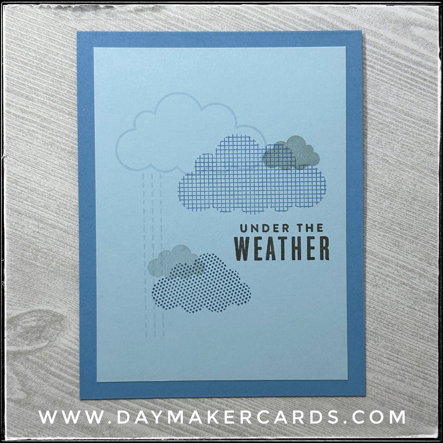 Under The Weather Handmade Card