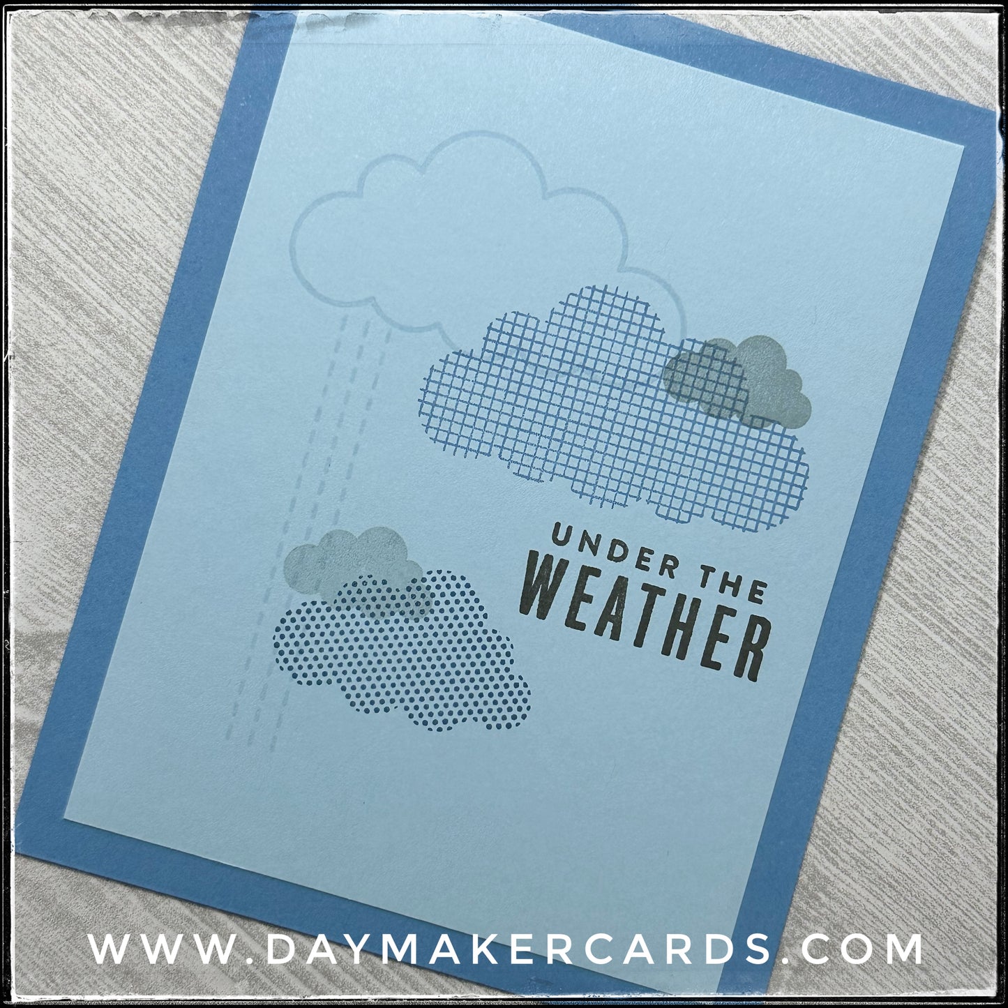 Under The Weather Handmade Card