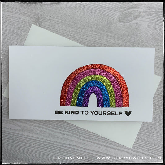Be Kind Mini Slimline Handmade Card