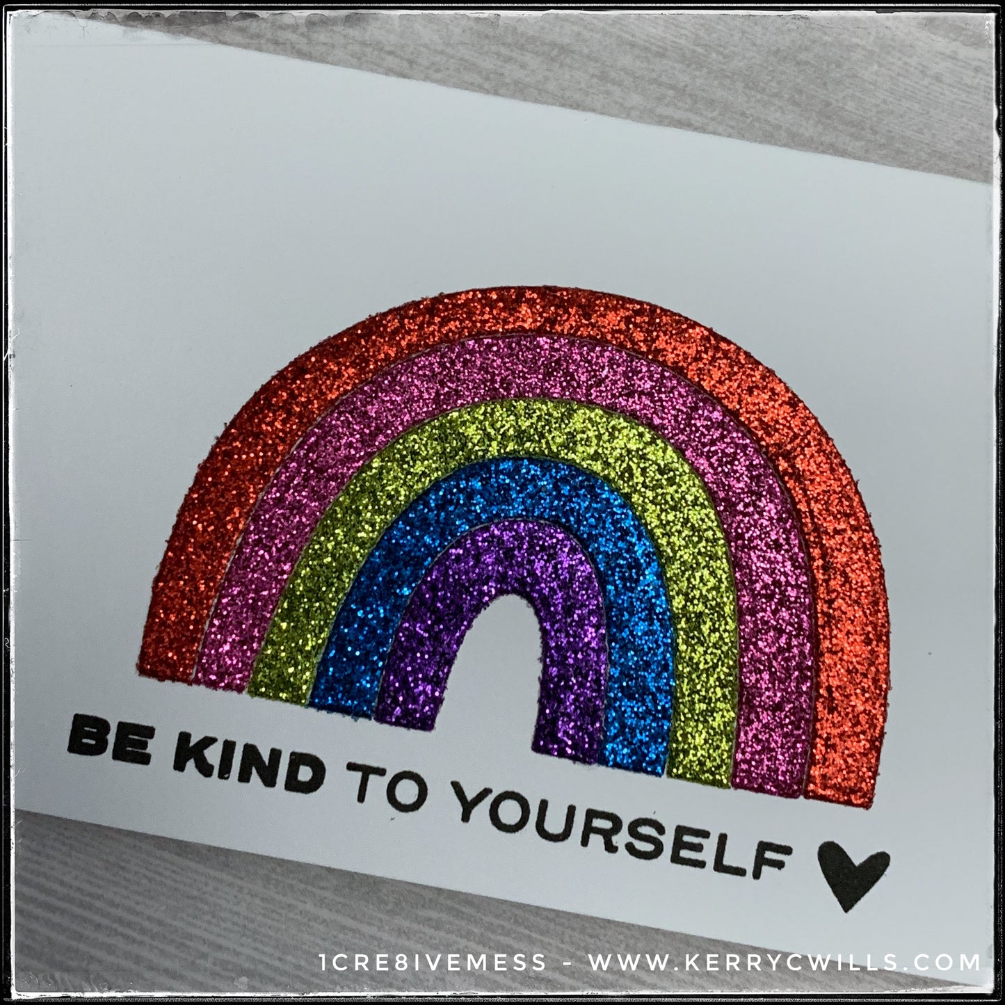 Be Kind Mini Slimline Handmade Card