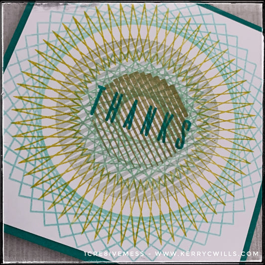 Thanks Spirograph Handmade Card