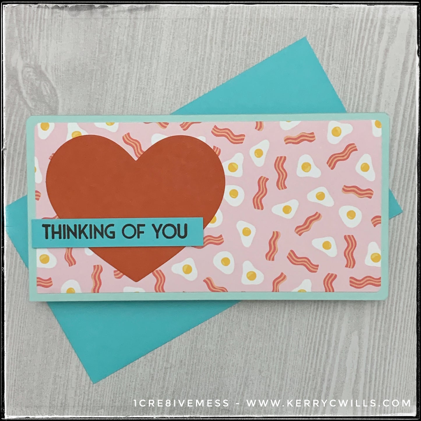 Thinking of You Mini Slimline Handmade Card