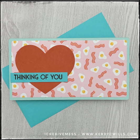 Thinking of You Mini Slimline Handmade Card