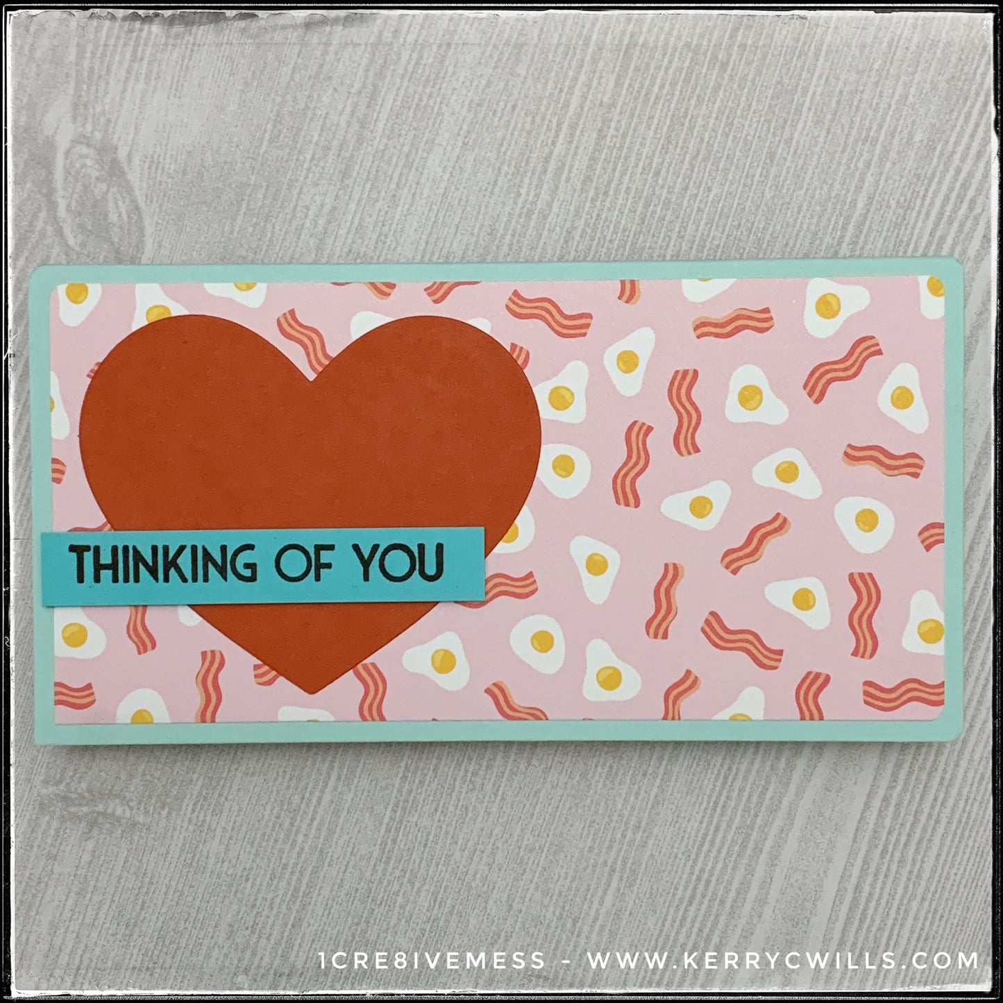 Thinking of You Mini Slimline Handmade Card