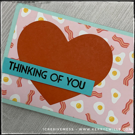 Thinking of You Mini Slimline Handmade Card