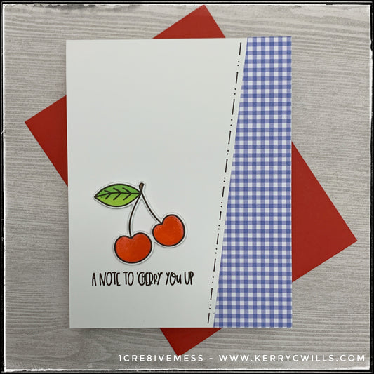 A Note To Cherry You Up Handmade Card
