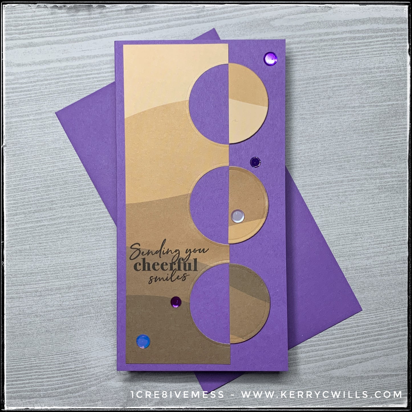 Cheerful Smiles Mini Slimline Handmade Card