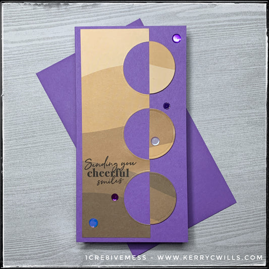 Cheerful Smiles Mini Slimline Handmade Card