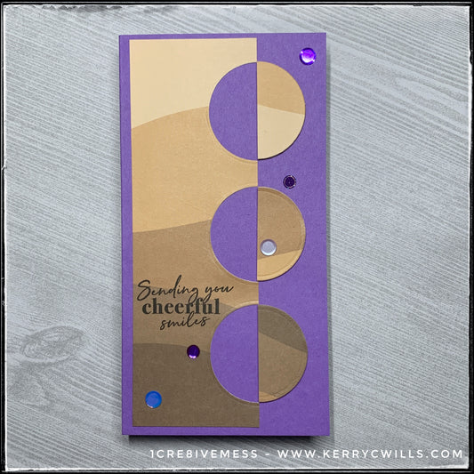 Cheerful Smiles Mini Slimline Handmade Card