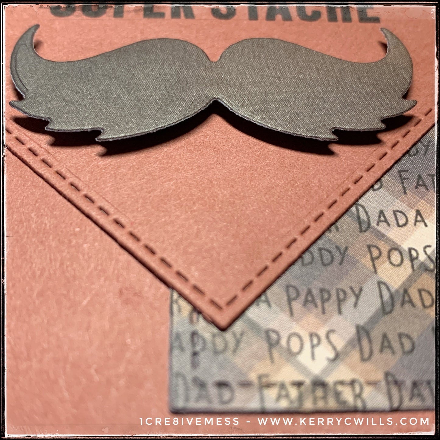 Super Dad, Super Stache Handmade Card