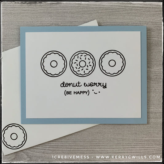 Donut Worry Handmade Card