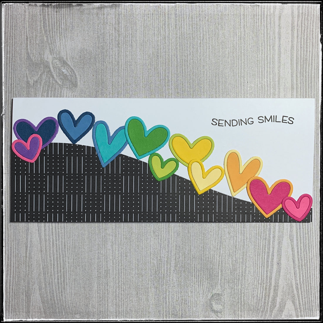 #the100dayproject : handmade card 14/100-2 - sending smiles