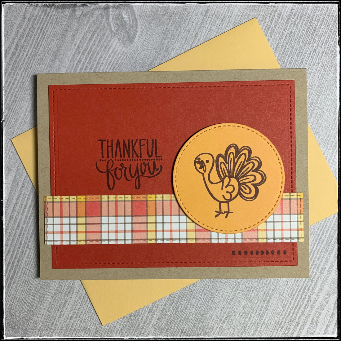 #the100dayproject : handmade card 16/100-2 : thankful for you