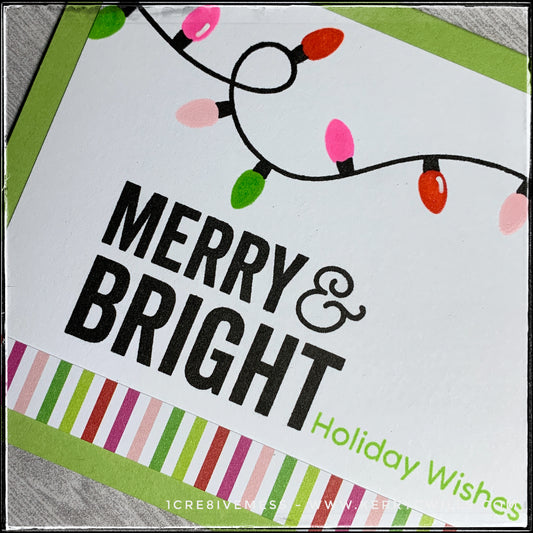 #the100dayproject : handmade card 27/100-2 : merry & bright