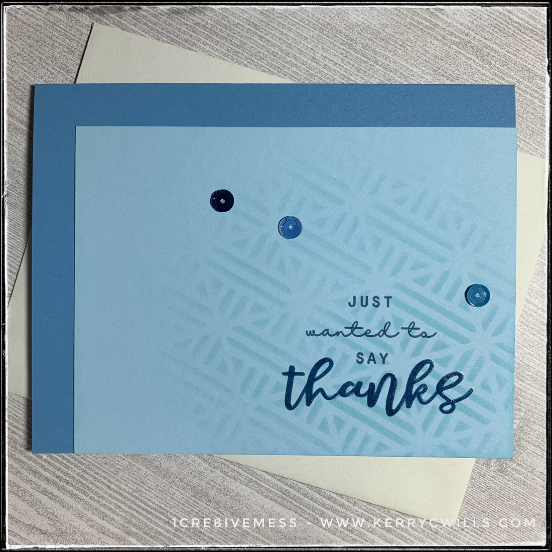 #the100dayproject : handmade card 41/100-2 : just wanted to say thanks
