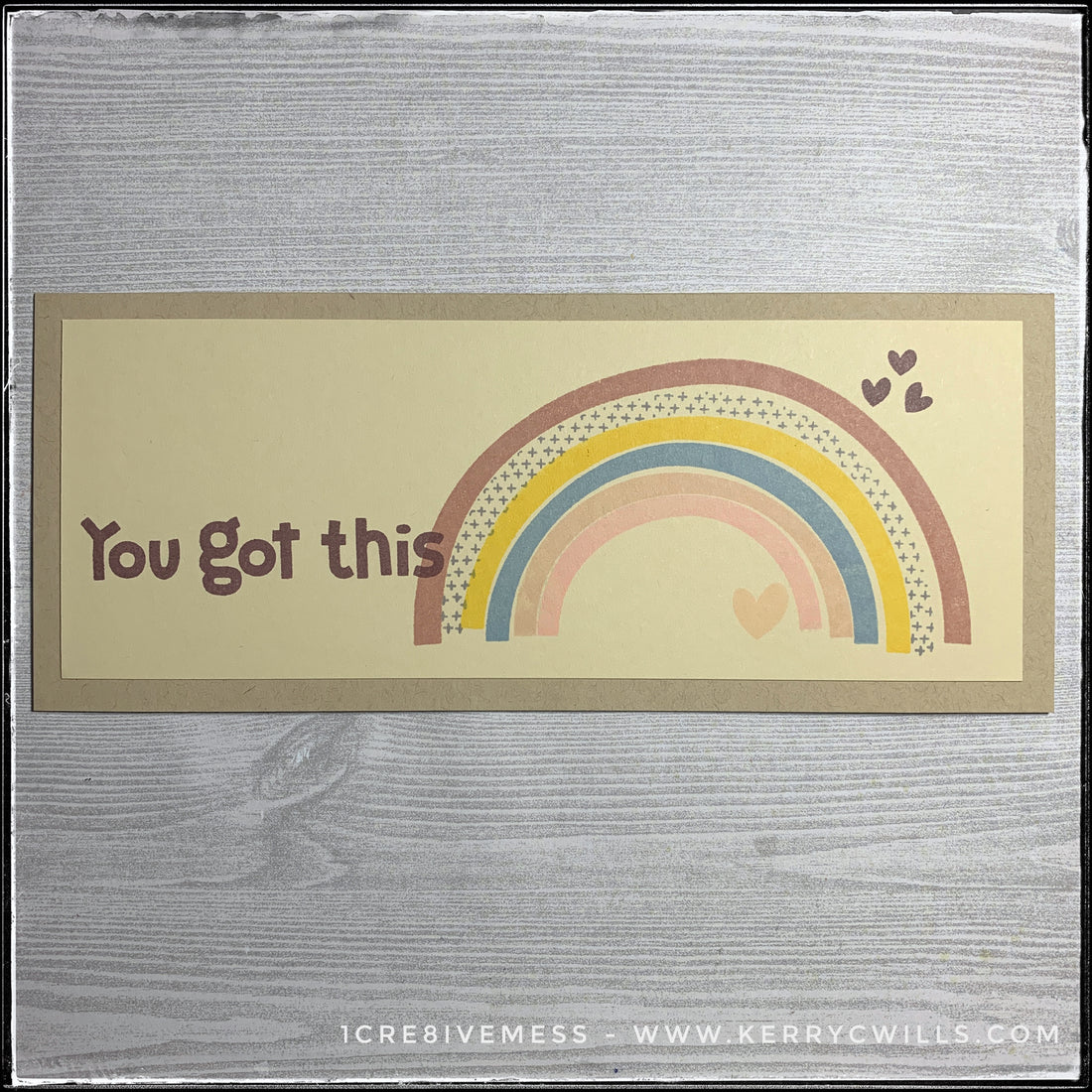 #the100dayproject : handmade card 45/100-2 : you got this slimline