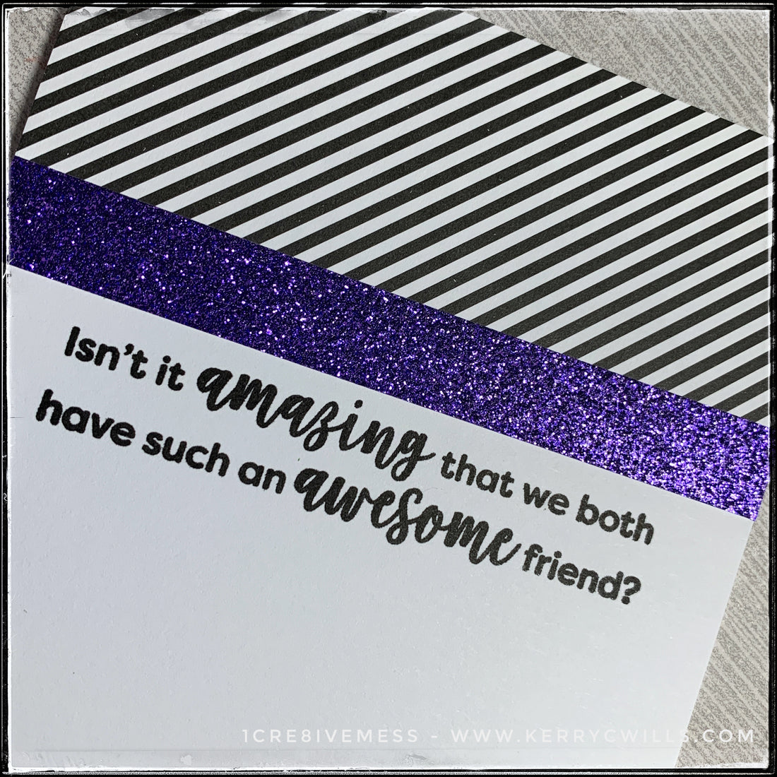#the100dayproject : handmade card 46/100-2 : awesome friend