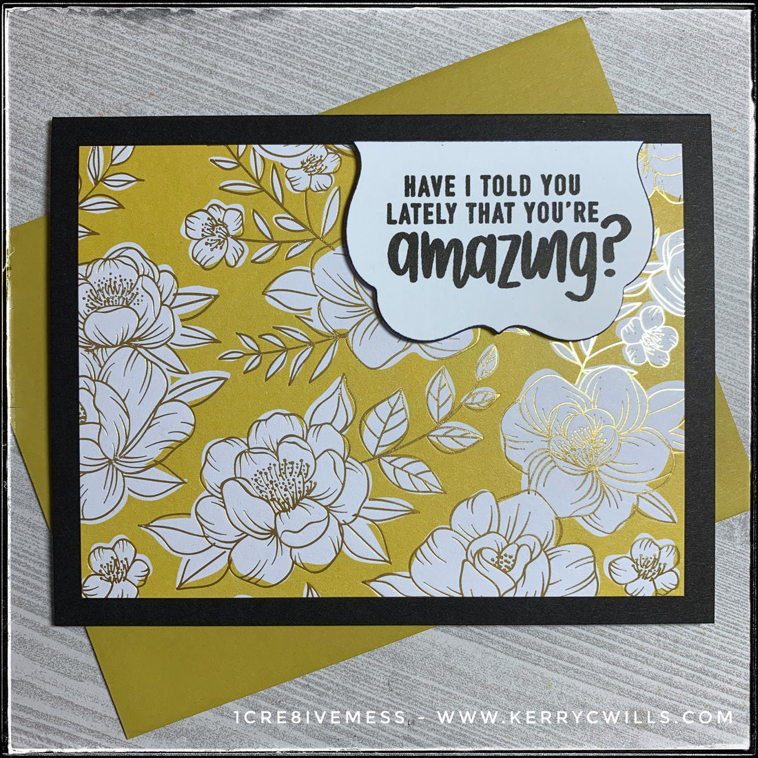 #the100dayproject : handmade card 49/100-2 : you're amazing