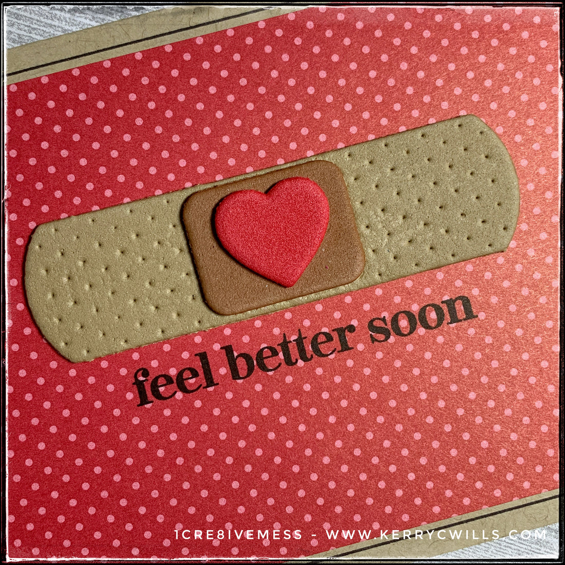 #the100dayproject : handmade card 51/100-2 : feel better soon