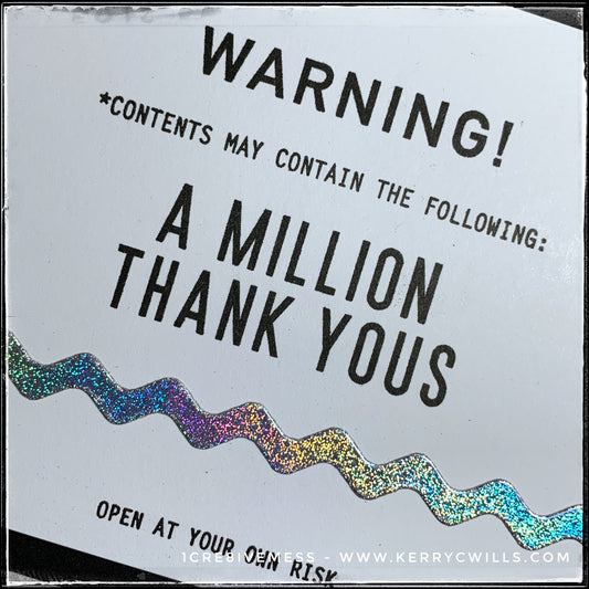 #the100dayproject : handmade card 60/100-2 : a million thank yous