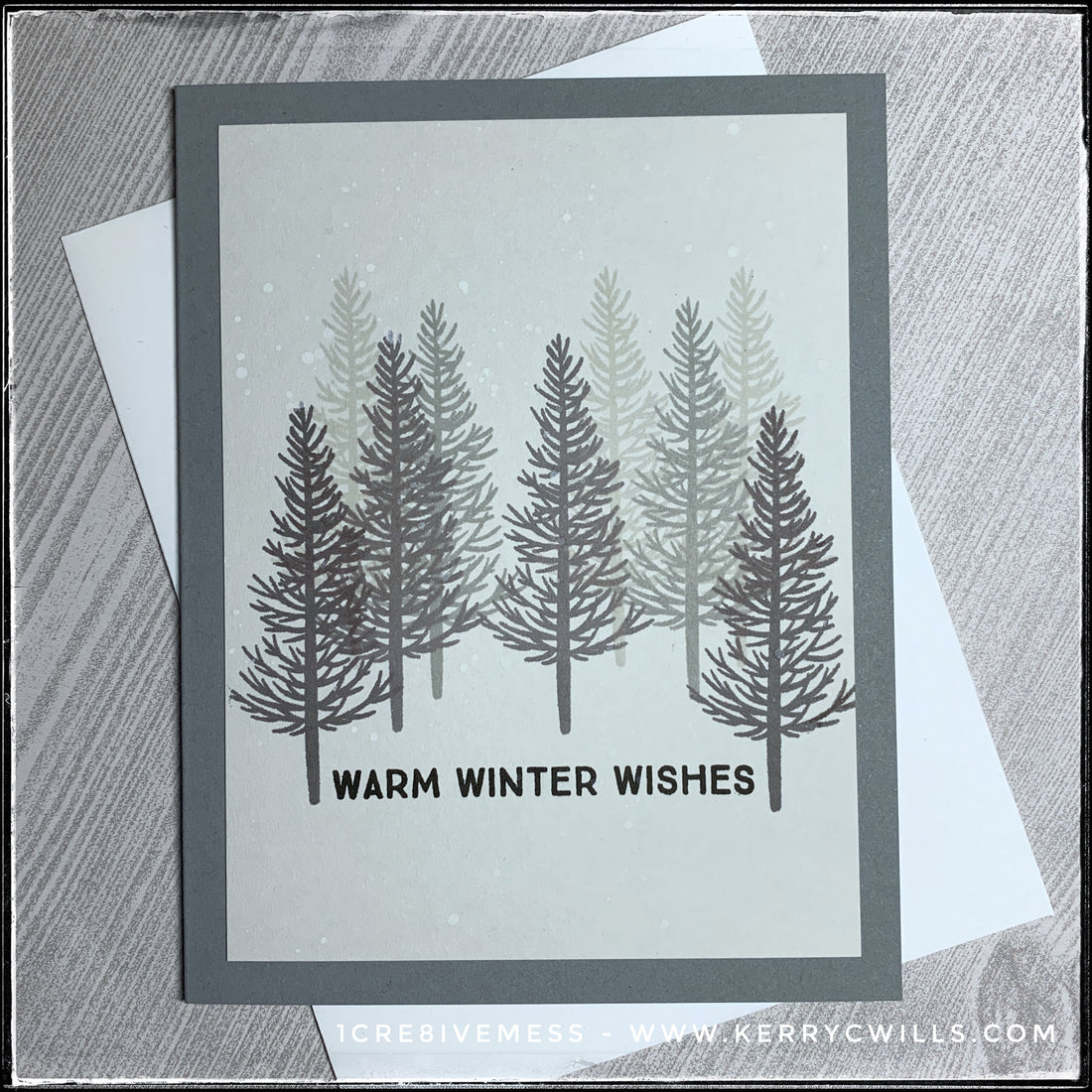 #the100dayproject : handmade card 63/100-2 : warm winter wishes