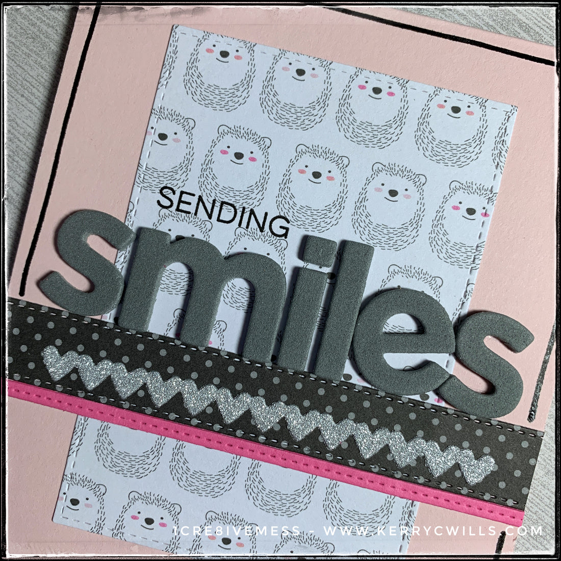#the100dayproject : handmade card 67/100-2 : sending smiles