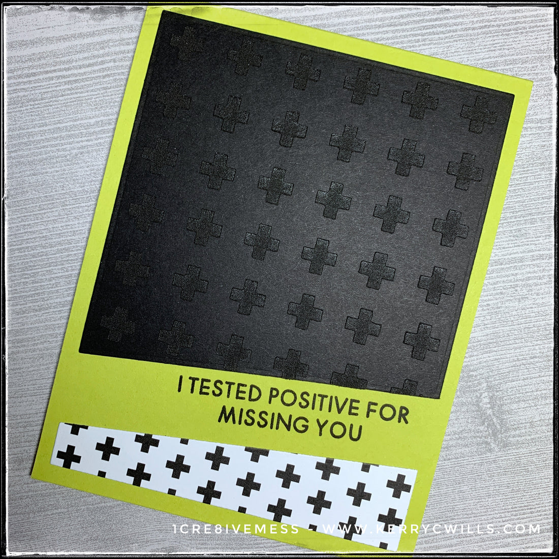 #the100dayproject : handmade card 75/100-2 : missing you