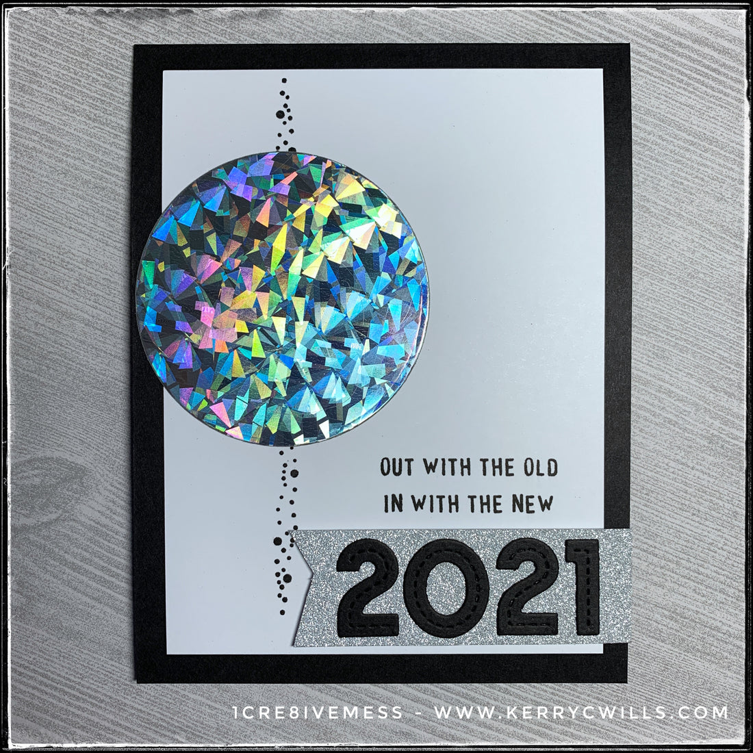 #the100dayproject : handmade card 77/100-2 : out with the old