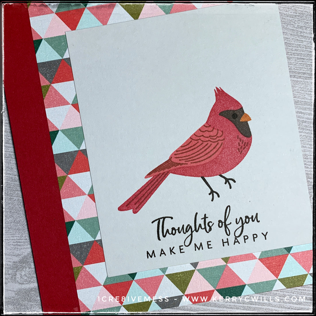 #the100dayproject : handmade card 78/100-2 : thoughts of you