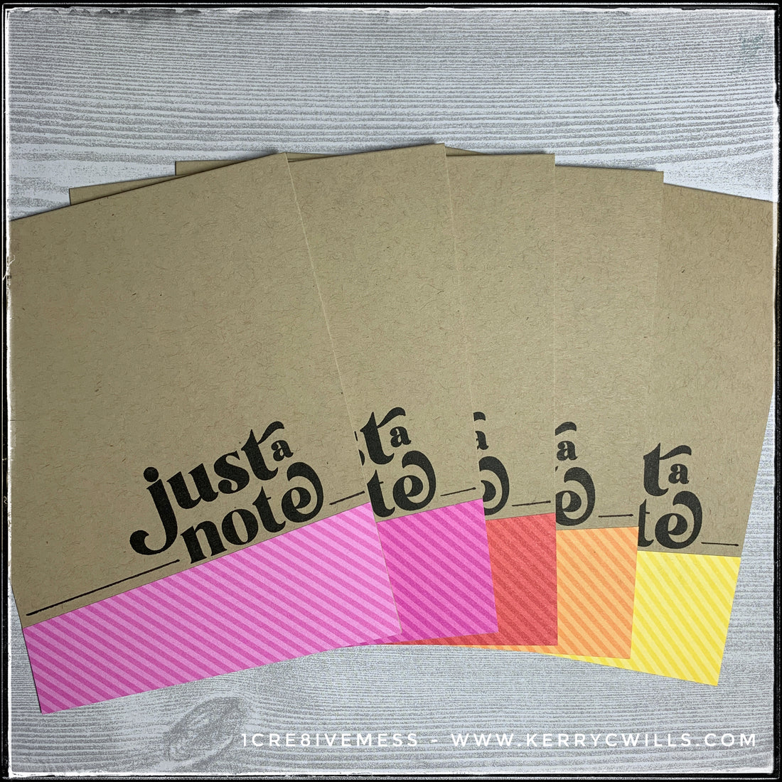 #the100dayproject : handmade card 79/100-2 : just a note