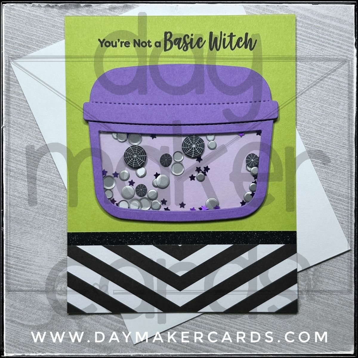 Shaker - Basic Witch Handmade Card