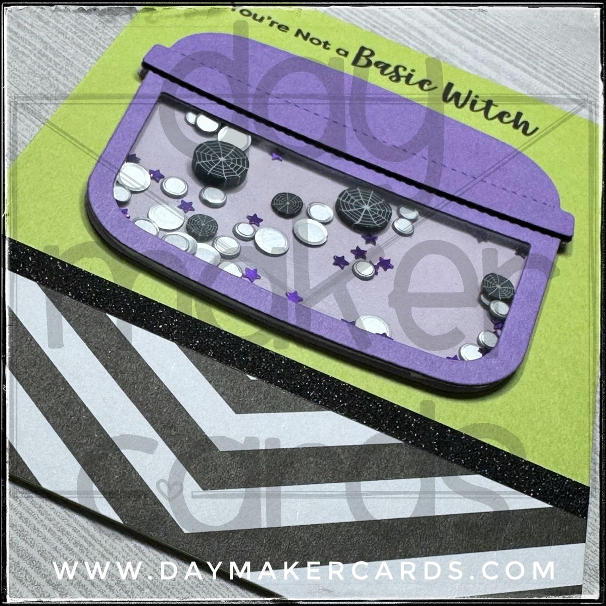 Shaker - Basic Witch Handmade Card