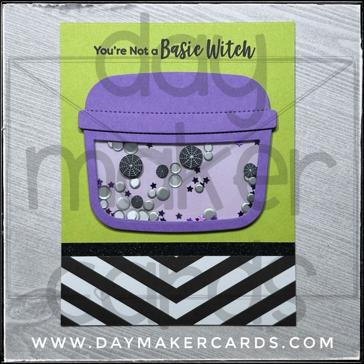Shaker - Basic Witch Handmade Card